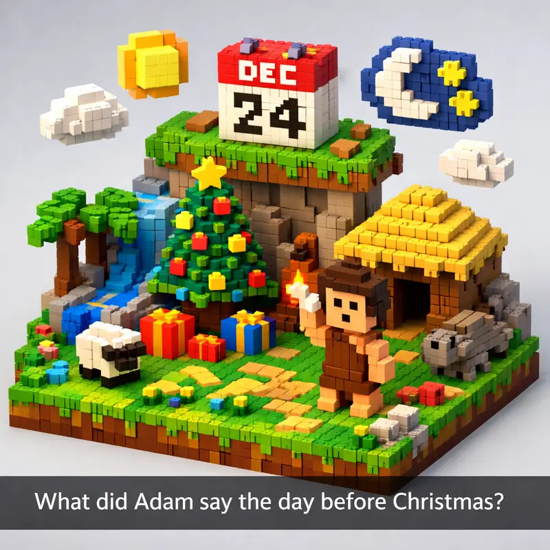 What did Adam say the day before Christmas? — Riddle with Answer ...