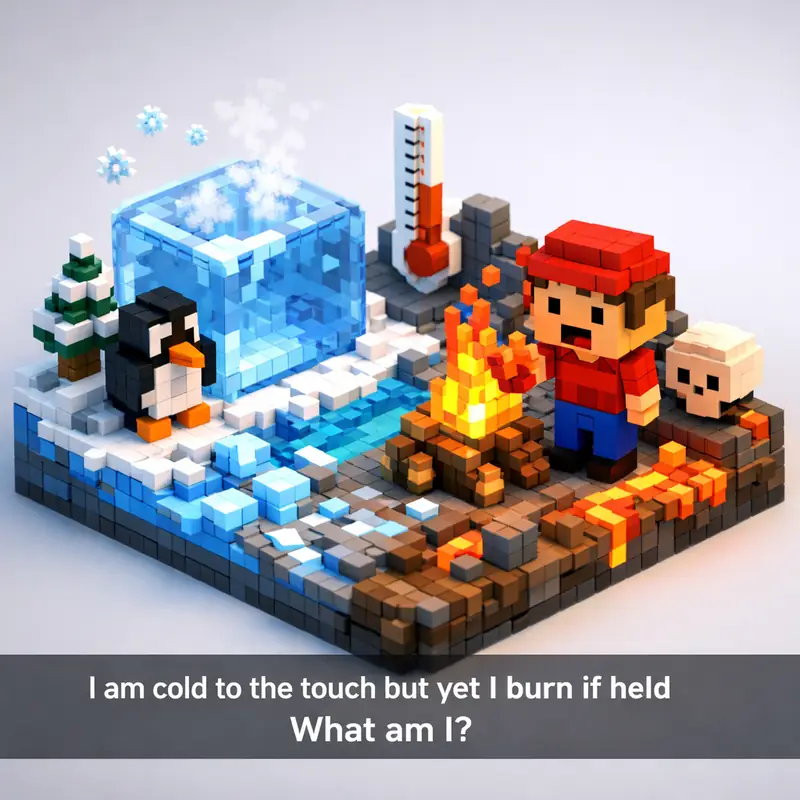 I am cold to the touch but yet I burn if held What am — Riddle with ...