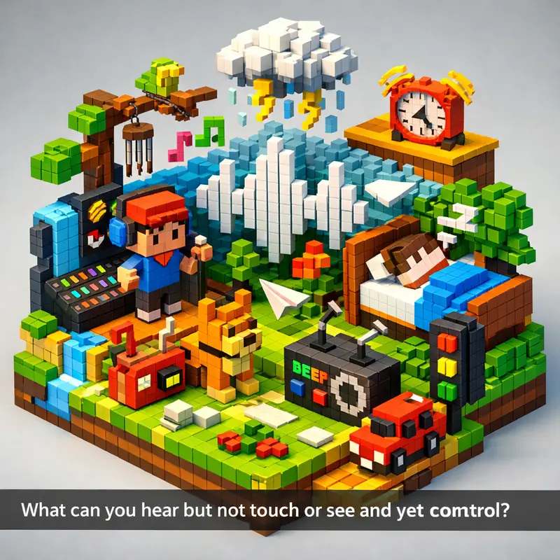 What can you hear but not touch or see and yet control? — Riddle with ...